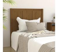 GCHDHAPB Home-Camas y accesorios, cabeceros y estribos, cabecero de cama marrón miel, 105,5 x 4 x 100 cm, madera de pino maciza