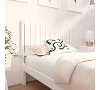 GCHDHAPB Home-Camas y accesorios, cabeceros y patas de cama, cabecera de cama blanco 105,5 x 4 x 100 cm, pino macizo