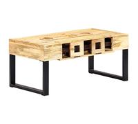 GCHDHAPB Home-Mesas, mesas de centro, mesa de centro, estilo casete, 100 x 52 x 45 cm, madera maciza de mango