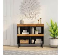 GCHDHAPB Home-Mesas, mesitas de noche, armario auxiliar de 85 x 33 x 75 cm, madera maciza de mango