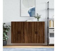 GCHDHAPB Inicio Armarios y Almacenamiento, Buffets y Aparadores, Armarios de Pared 2 piezas Roble Marrón 69,5x34x90 cm