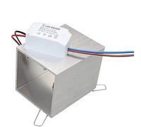 GCHNow Ruiziliang Lámparas ligeras de la pared plateada Lámparas de luz for sala de estar/cama/pasillo Aluminio Murale LED, blanco cálido 3W CA 110V 220V Luz(Blanco)