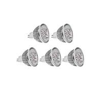 GCHNow Ruiziliang Lighting, 5-Pack, Led Spot Lights DC12V MR16 5W 5LED 470LM Home Mall Spot Lights(Warm White)