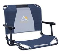 GCI Outdoor Big Comfort - Silla de Estadio con reposabrazos, Aluminio, Color Azul Marino, Talla única