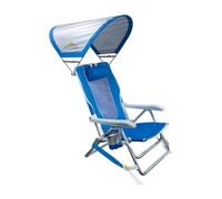 GCI Outdoor Silla de Playa Tipo Mochila, Azul Real, Plegable, portátil, Ajustable, Acero Resistente y poliéster
