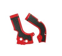 GCLANXI Cubierta Protectora de Marco for Motocicleta CRF x-Grip, for Honda CRF250R 14-17 CRF450R 13-16 Dirt Street Bike Motocross Enduro(Red and Black)