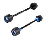 GCLANXI For KTM EXC 300 2017-2023 EXCF 350 EXC 450 XCW XCFW TPI Six Days 20/22 mm, deslizador de eje de rueda delantera y trasera for GasGas EC300(Kit blue)