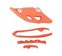 GCLANXI Protector de cadena deslizante for brazo oscilante de motocicleta, guía de cadena, protector de zapatilla for KTM SX SXF XC XCF XCW XCFW XWF EXC EXCF for HUSQVARNA(Orange 4 pieces)