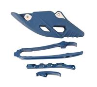 GCLANXI Protector de cadena deslizante for brazo oscilante de motocicleta, guía de cadena, protector de zapatilla for KTM SX SXF XC XCF XCW XCFW XWF EXC EXCF for HUSQVARNA(Blue 4 pieces)