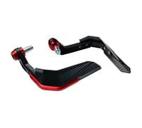 GCLANXI Protectores de Mano for Mango de Motocicleta, Protector de Viento, decoración de Barra de Cepillo, Cubiertas Protectoras universales for Manillar de Motocross(Red)