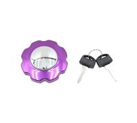 GCLANXI Tapa de tanque de combustible de gasolina de aleación de aluminio, conjunto de bloqueo con 2 llaves for accesorios de modificación de motocicleta CG125 TMX(PURPLE)