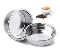 Gcljlmy 51 mm, 2 unidades de cesta de filtro para portafiltros sin fondo de 51 mm, colador de acero inoxidable para portafiltros JoeFrex para la serie Delonghi Dedica, accesorios de espresso de
