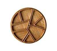 Gcljlmy Bandeja de servir con divisores extraíbles para aperitivos, aperitivos, frutas, dulces, redondas, para bodas, postres, fiestas