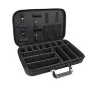 Gcljlmy Bolsa de peluquería de gran capacidad, organizador de peluquería, bolsa de maquillaje, bolsa de viaje de peluquería negra