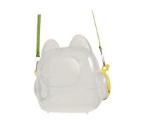 Gcljlmy Bolsa de transporte para hámster, jaula para mascotas, hábitat transparente, transpirable, bolsa de transporte para animales pequeños, jaula para cobayas para vacaciones