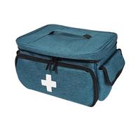Gcljlmy Bolsa vacía de primeros auxilios, bolsa de primeros auxilios, caja de almacenamiento para botiquín de primeros auxilios en el hogar, organizador de kits de emergencia para gimnasio,