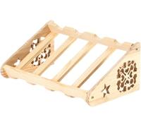 Gcljlmy Botellero de madera para vino, almacenamiento de botellas de vino, equipo de bar decorativo rústico, regalo, soporte para vino, exhibición, botellero inclinado para comedor (4 botellas)