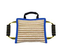 Gcljlmy Cojín para mordeduras para perros, cuña de mordedura para perros con mango protector resistente, portátil, diseño resistente al desgarro, ideal para juguetes para perros a los que les gusta