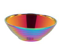 Gcljlmy Cuenco de acero inoxidable de doble capa, para udon, soba, pho, multifuncional, fideos ramen, sopa de fideos (coloridos)