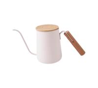 Gcljlmy Hervidor de café con cuello de cisne, portátil con asa, tetera de té, cafetera para casa, cafetería, restaurante (350 ml, beige)