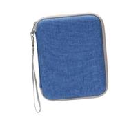 Gcljlmy Kids Audio Player Card Case Carry Case Carry Case 80 Bolsillos Bolsa Niños Toy Card Sleeve Case Zip Carpeta Music Card Organizer, azul, Hoy en día