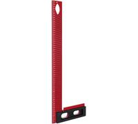 Gcljlmy Regla para carpintería, regla de perforación, regla de marcado, aleación de aluminio, accesorios de medición de precisión, herramienta de trazado, regla portátil de 90 grados (108 x 300 mm)