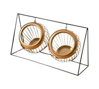 Gcljlmy Soporte para cápsulas de café, recipiente para aperitivos o dulces, soporte para cápsulas de café espresso, organizador de escritorio para encimera, salón, cocina (dorado)