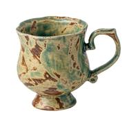 Gcljlmy Taza de cerámica decorativa creativa con gran escritorio rústico para el hogar o el trabajo, bebidas calientes, taza de té, taza de agua