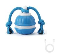 GCNWW Juguetes interactivos para perros, duraderos y resistentes a las mordeduras, pelota de perro con 3 modos de carga USB-C, juguete en forma de calabaza para cachorros y perros pequeños a medianos