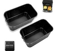 GCQ Air Fryer Basket for Breville Halo Flexi Air Fryer, 9.6''(L)×5.5'' (W)×4.7''(H) Stainless Steel Air Fryer Accessories Replacement Parts Roasting Steamer Grill Racks Baking Tray，Dishwasher Safe