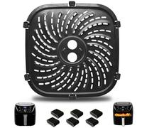 GCQ Piezas de repuesto para freidora de aire PowerXL Vortex Pro de 5.7 L, ovalada de 8.67 x 8.67 pulgadas, accesorios de freidora de aire de acero inoxidable de grado alimenticio, bandeja de bandeja