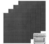 GCQFZ Forros de horno para la parte inferior del horno, 11.4 x 14.2 pulgadas, reutilizables, antiadherentes, resistentes al calor, para tostadora, para horno tostador Cuisinart TOA-95, paquete de 4