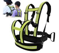 Gcroet Arnés de motocicleta para niños de 2 a 12 años Arnés de motocicleta infantil ajustable reflectante con agarre Doble hombro Carga pesada Anticaída Seguridad para niños pequeños..