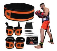 Gcroet Bandas de Resistencia para Boxeo, Equipo de Boxeo Profesional de 43, 3 Pulgadas con cinturón Ajustable, Conjunto de Banda de Resistencia para Entrenamiento Corporal Completo, 1 ud..