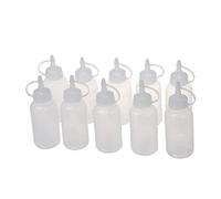 Gcroet Botella de pegamento con punta, aplicador vacío, botella de pegamento con tapa para pequeños proyectos de pegado, papel, manualidades, 100ml, 10 Uds.