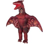 Gcroet Disfraz de Dinosaurio Pterodáctilo Rojo Disfraz de Dinosaurio Inflable Divertidos Disfraces de Halloween para Fiesta Halloween Cosplay...