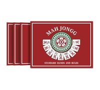 Gcroet Mahjong Cards 2025 Juego de 4 Reglas claras portátiles Tarjeta de la Liga Nacional Mahjong 2025 grabable para Hombres y Mujeres..