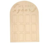 Gcroet Tablero de Fotos de mi Primer año, Marco de Fotos de Madera para el Primer año de bebé de 12 Meses, Puerta de Arco de 12x17 Pulgadas, Marco de para niño y niña..