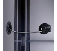 GCRQ Cerradura Puerta de Frigorífico para Niños, Cerradura de Gabinete con Contraseña de 4 Dígitos, Cerradura de Nevera Mejorada con Combinación, para Puerta, Cajón, Congelador, Ventanas(1 Pz, Negro)