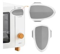 GCRQ Paquete de 2 cerraduras para puerta de horno de seguridad para niños, a prueba de bebés, bloqueo frontal para horno, fácil de instalar y usar, material resistente al calor y duradero, con adhesivo 3M, sin tornillos ni taladros (2 unidades, blanco)