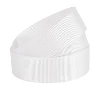 GCS Cinta de grogrén 38 mm x 5 metros/10 metros elegir de muchos colores Top calidad Londres, Blanco, 5 Metros