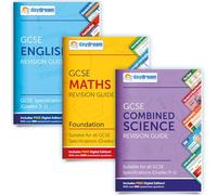 GCSE English, Maths (Foundation) & Science Study Pack,GCSE Especificación,Ediciones digitales GRATIS con más de 1.600 preguntas de evaluación de Inglés y Matemáticas!
