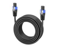 GCTBL 3M Speakon a Speakon Cables Profesional 15 Gauge Audio Cord DJ/PA Speaker Cable con Twist Lock