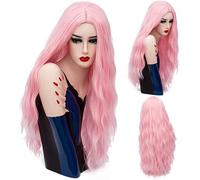 GCX- Peluca larga ondulada de 27 pulgadas, disfraz de juego de rol for mujer, peluca rizada completa, peluca natural sintética multicolor, peluca natural for uso diario en fiestas, F26 Hermosa