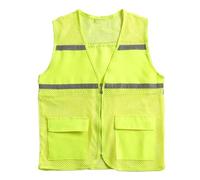 GCYEIDMA Chaleco de Malla publicitario con Logotipo Impreso for Voluntarios, Ropa Deportiva for Grupos beneficio público, Trabajo Chaleco Reflectante(Yellow,3XL)