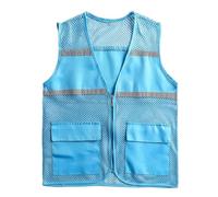 GCYEIDMA Chaleco de Malla publicitario con Logotipo Impreso for Voluntarios, Ropa Deportiva for Grupos beneficio público, Trabajo Chaleco Reflectante(Gold,XL)