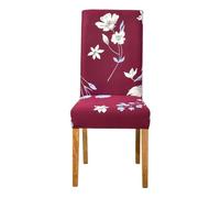 GCYEIDMA Fundas Sillas Estampadas Funda elástica for Silla de Licra for Comedor en casa, Fundas elásticas con Estampado Floral, Tela Multifuncional, tamaño Universal(Pattern 25)