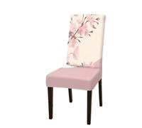 GCYEIDMA Fundas Sillas Estampadas Funda for Silla con Estampado Floral de Verano, Elegante, Moderna y Minimalista, Hecha Licra elástica Lavable, 4/6 Uds(4pcs Chair Cover)