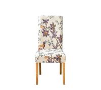 GCYEIDMA Fundas Sillas Estampadas Fundas for sillas de Comedor, Funda Licra con Estampado Floral Rosa for Restaurante, hogar, Hotel, extraíble(CC0818005,4pcs)