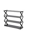 GCYEIDMA Zapatero for Puerta de Entrada, estantería Ligera Tela no Tejida Zapatero Plegable(Black)